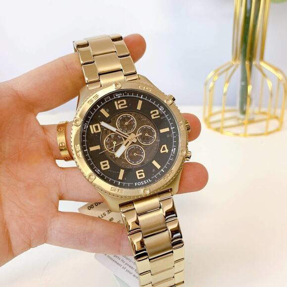 Fossil BQ2667 Brox Automatic Gold-Tone Stainless Steel Watch - Picture 2 of 7